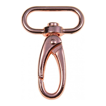 Karabijnhaak 30 mm, koperkleurig