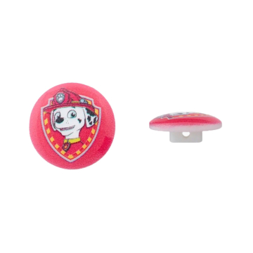 Bouton couture fantaisie 15mm Paw Patrol Marshall, rouge