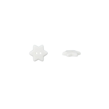 Children Button Stars, white
