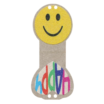 Étiquette pliable Happy Smiley