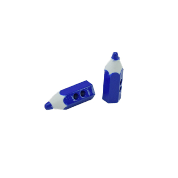 Bouton en plastique crayon de couleur, 20 mm, bleu royal