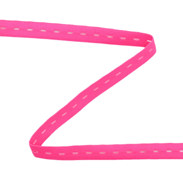 Ruban élastique boutonnière 15 mm, rose fuchsia