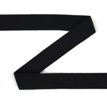 Köperband Baumwolle, 20 mm, schwarz