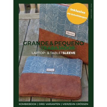 Kombi E-Book LaLilly Herzileien Laptoptasche Grande Trabajador & Pequeno Trabajador, duits