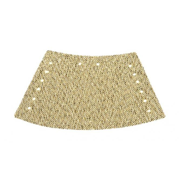 Embout cordon sweat brillant glitter, doré
