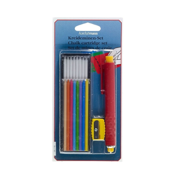 Kreideminen-Set mit Stift und Anspitzer