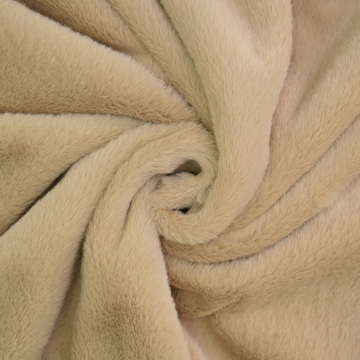 Tissu fausse fourrure, beige