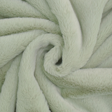 Tissu fausse fourrure, vert pâle