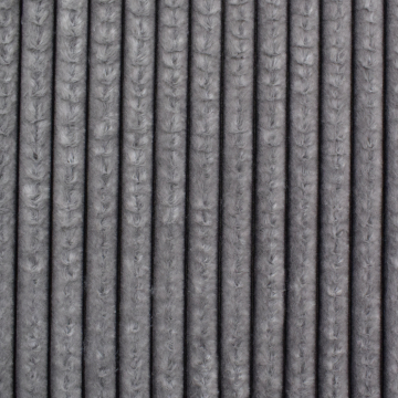 Tissu fausse fourrure côtelé, gris