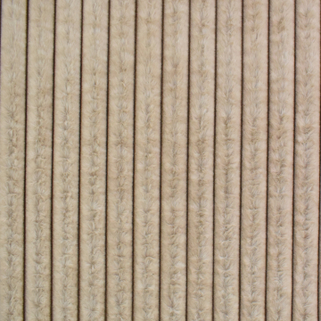 Tissu fausse fourrure côtelé, sable
