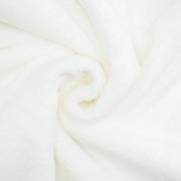 Tissu fausse fourrure, blanc