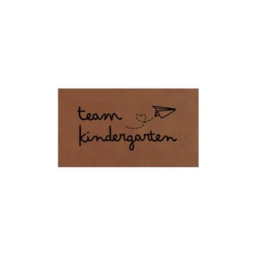 Étiquette en similicuir à coudre Team Kindergarten
