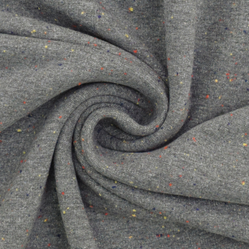 Zachte sweatshirtstof Cosy Colors, donkergrijs