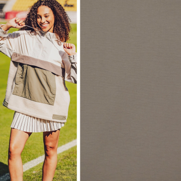 Tissu polyester léger pour vestes Fibre Mood, gris