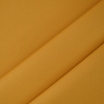 Tissu déperlant extérieur léger Panama uni, jaune moutarde