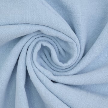 Tissu lin mix lin stonewashed, bleu baby