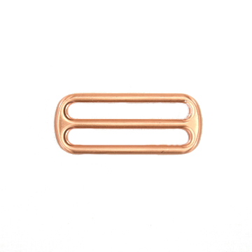 Leiterschnalle, Gurtversteller Metall 40 mm, rosegold