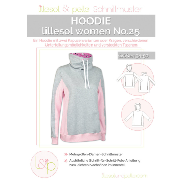 Lillesol Women No. 25 Hoodie Papierschnittmuster