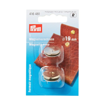 Magneetsluiting 19 mm goudkleurig