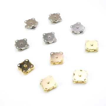 10 Fermoirs magnétiques, 10 unités, or et argent