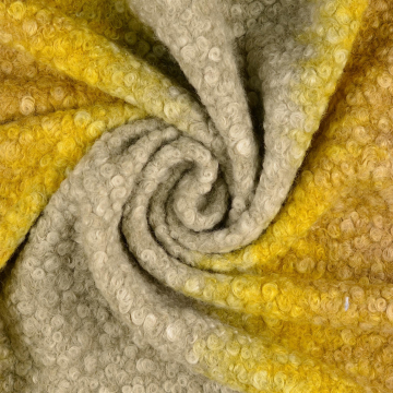 Mantel bouclé gradient, geel