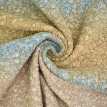 Mantel Bouclé Gradient, mint