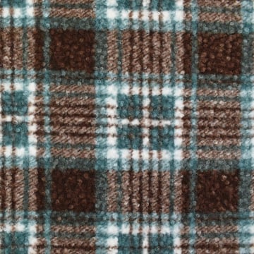 Tissu bouclette karo, marron
