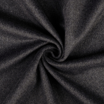 Tissu viscose polyester pour manteau, anthracite