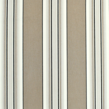 Zonweringdoek / outdoorstof strepen, 160 cm, lichtbruin