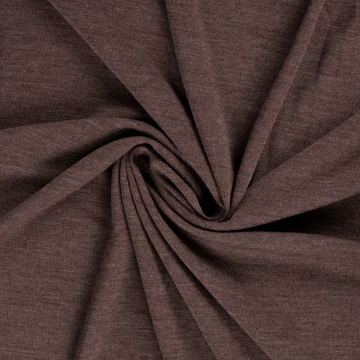 Merino Wool jersey uni, brown