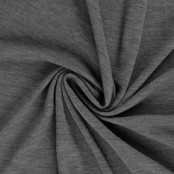 Merino Wool jersey uni, grey