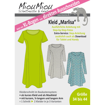 Miou Miou Robe Marlisa, Modèle de coupe, en allemand