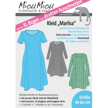 Miou Miou Robe Marlisa XL, paper pattern, en allemand