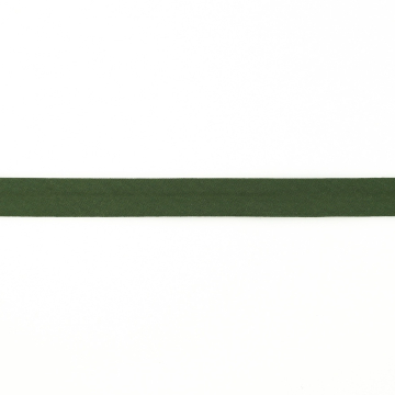 Musselin Schrägband 20mm, dunkelgrün