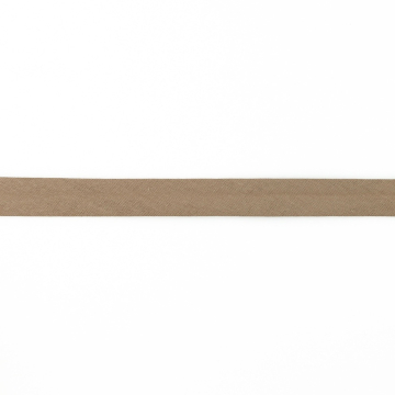 Musselin Schrägband 20mm, hellbraun