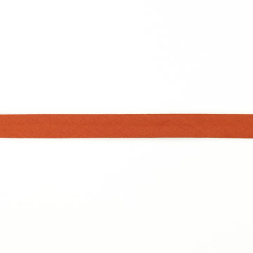 Musselin Schrägband 20mm, terracotta