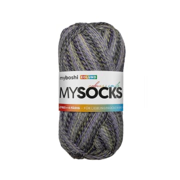 myboshi mysocks 4-thread sock yarn Edlund 100g, grey-violet