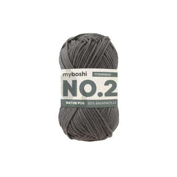 myboshi No.2 Vegan Summer Wool 50g, ink grey