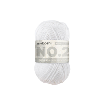 myboshi No.2 Vegan Summer Wool 50g, white