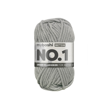 Pelote de laine merino & polyacrylique myboshi No.1, 50g, béton