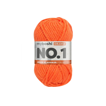 Pelotes de laine total 130g chiné blanc/orange 4 fils 2x blanc +2x