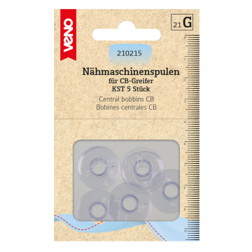 Nähmaschinenspulen für CB-Greifer KST, Ø 20,5 mm x 11,7 mm