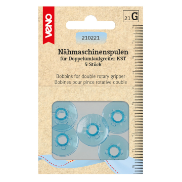 Naaimachine spoeltjes voor dubbele grijper KST, Ø 21,9 mm x 9,0 mm