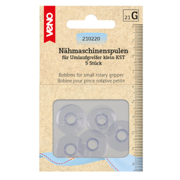 Naaimachine spoeltjes voor roterende grijper klein KST, Ø 21,2 mm x 9,2 mm