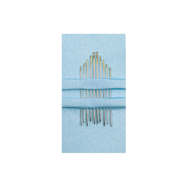 10 Aiguilles main Jersey N°5-9, couleur or