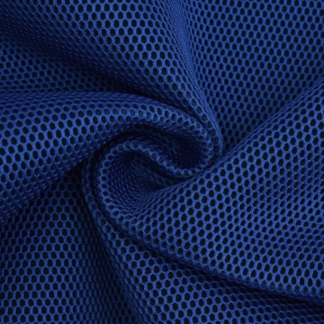 3D mesh fabric with woven back, royal blue