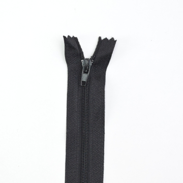 Niet deelbare rits 25 cm, zwart