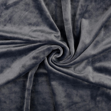 Nicky velours Ice Velvet Cloudy, donkergrijs