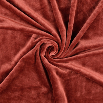 Nicky velours Ice Velvet Cloudy, roestrood