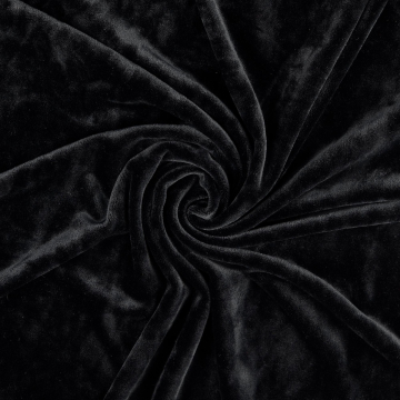 Nicki fabric Ice Velvet Cloudy, black